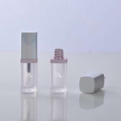 Luxury 3ml Small Holographic Square Empty Frosted Lip Gloss Tubes Container