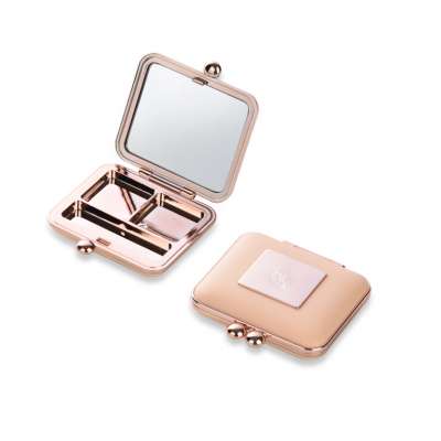 Luxury Vantage 2 Color Empty Plastic Eyeshadow Blush Powder Case Makeup Square