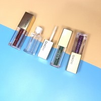 Wholesale custom empty square lip gloss tubes packaging luxury high quality plastic cosmetic tube packaging