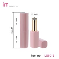 Luxury container packaging pink color  empty lipstick container with magnet