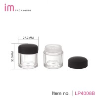 Hot sale good quality transparent jar mini makeup plastic loose powder container loose powder case packaging