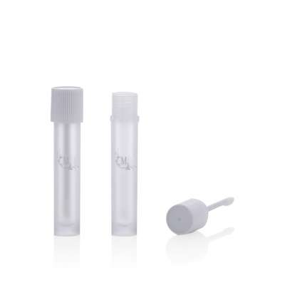 Best Quality Round Shape Frosted Private Label Wand Lip Gloss Tubes Container